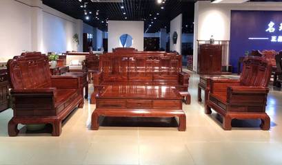 刺猬紫檀新中式沙发与经典花梨木门厅家具组合 价格、图片与设计赏析