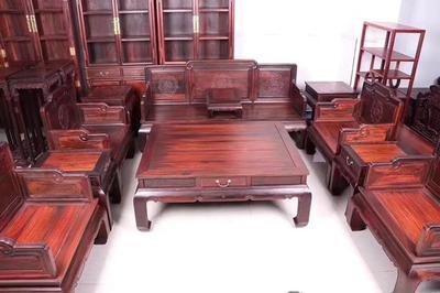 大红酸枝精品红木家具鉴赏 方寸之间的艺术瑰宝
